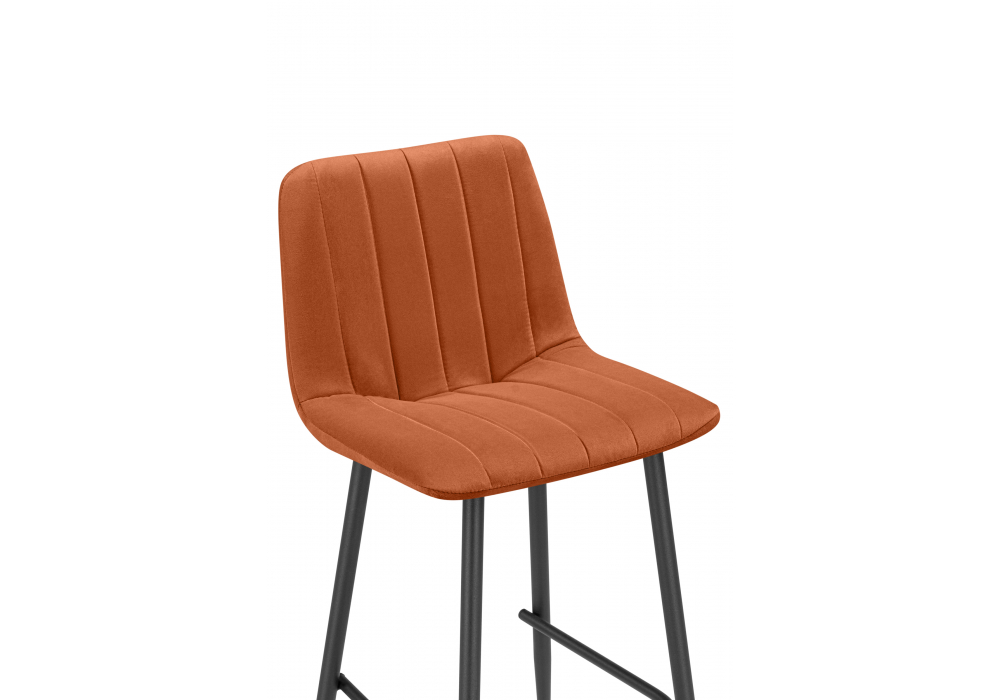 фото барный стул woodville дани мини терракотовый / черный 632323 | 220svet.ru
