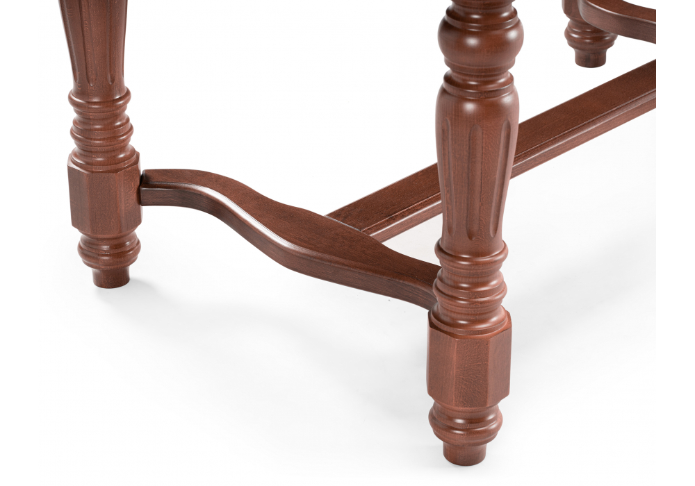 фото стол деревянный раскладной woodville шеелит овальный миланский орех 615233 | 220svet.ru