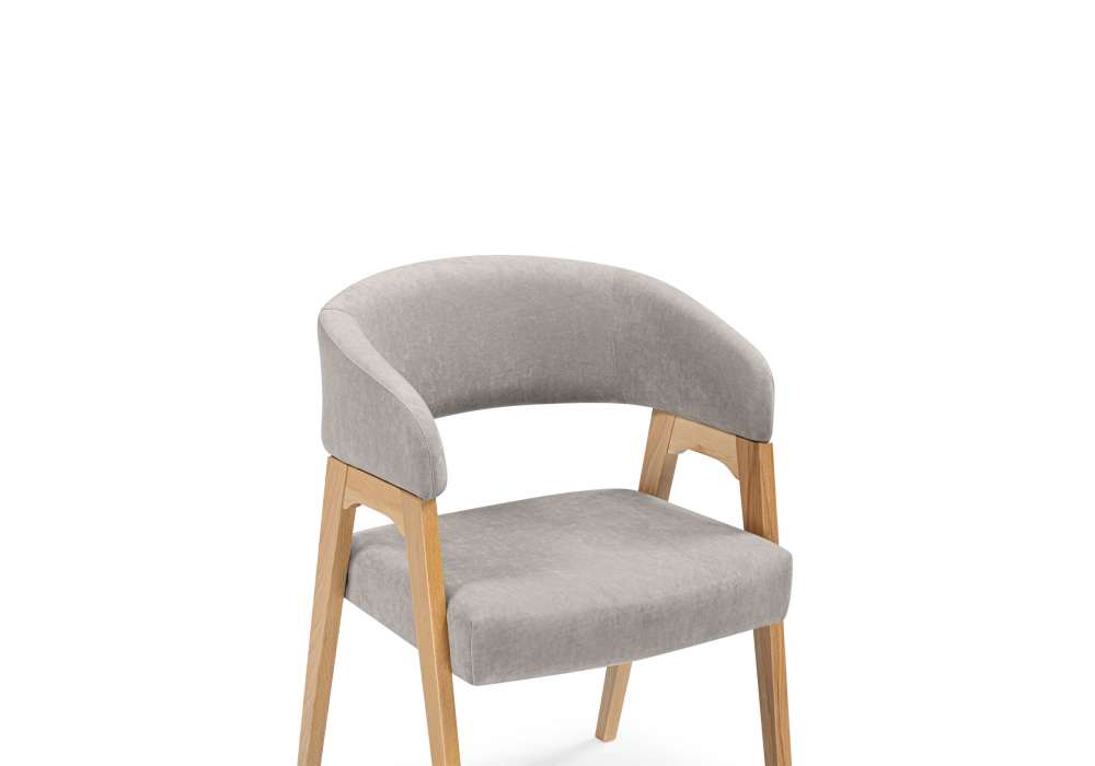 фото стул деревянный woodville невада 1 ткань 231 / светлое дерево 620593 | 220svet.ru