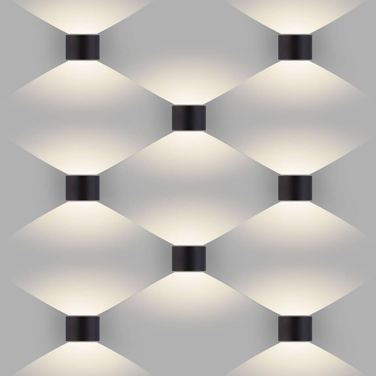 фото уличный настенный светодиодный светильник elektrostandard 1518 techno led blade черный a038828 | 220svet.ru
