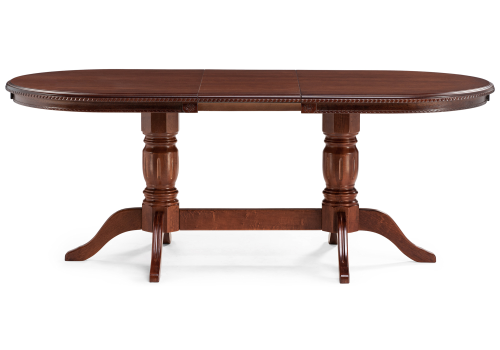 фото стол деревянный раскладной woodville эвклаз овальный миланский орех 615241 | 220svet.ru