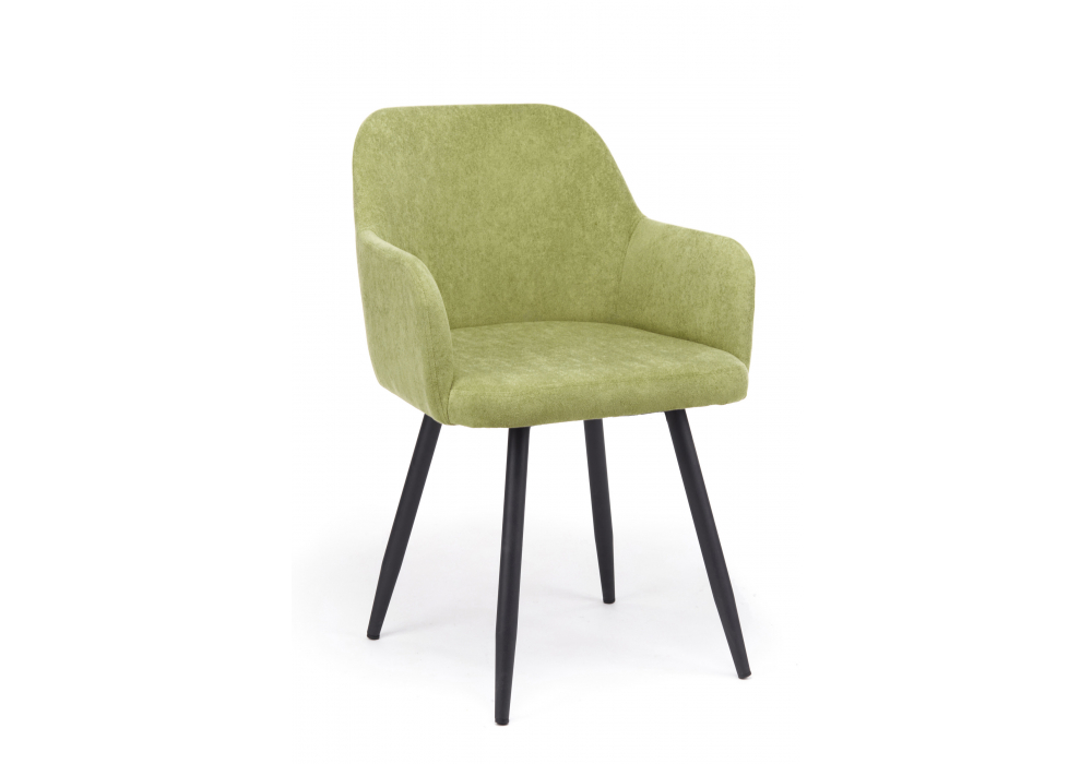 фото стул на металлокаркасе поворотный woodville инфини 360 зеленый (ocean 013) / черный 631748 | 220svet.ru