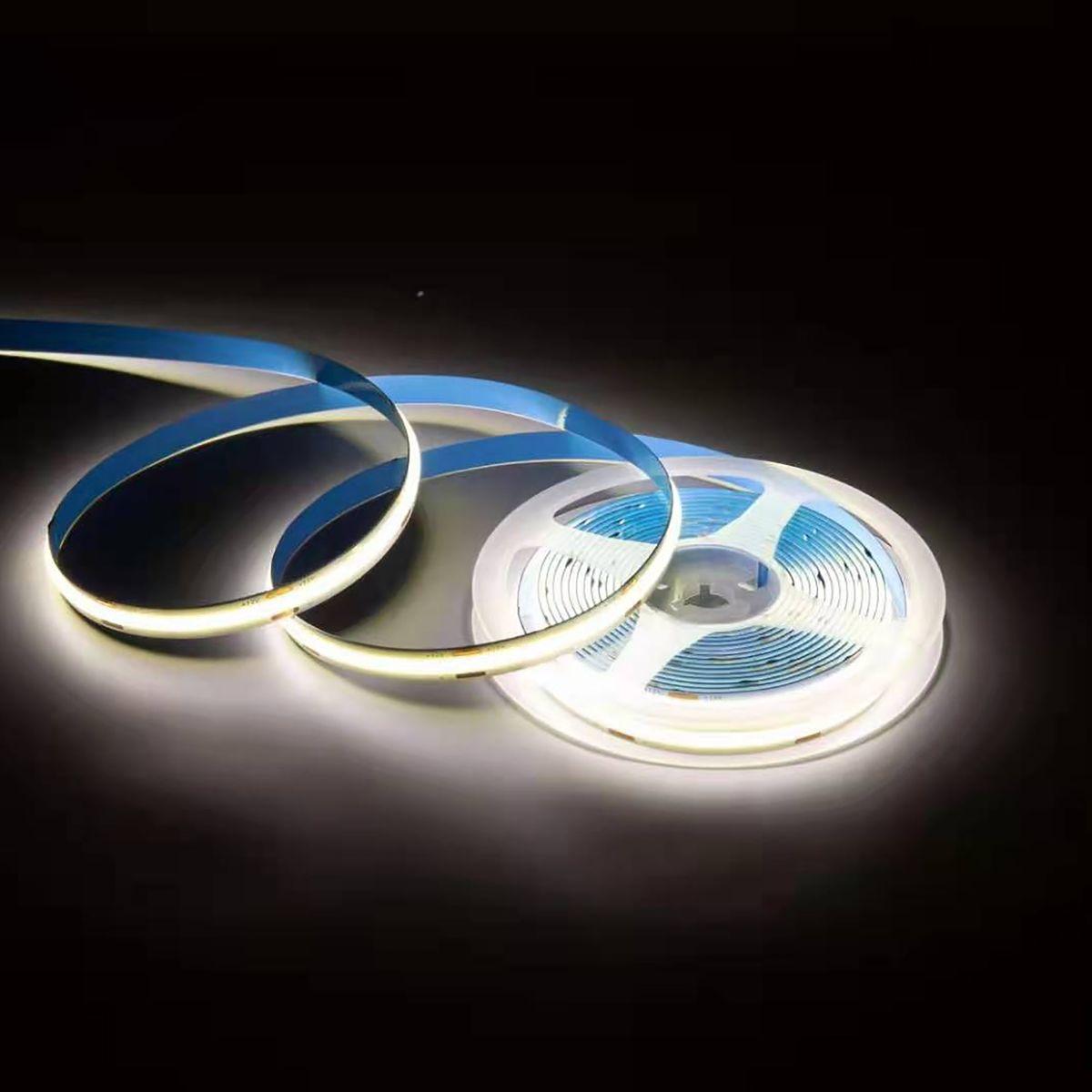 фото лента apeyron 10w/m 560led/m cob теплый/холодный белый 5m 00-492 | 220svet.ru