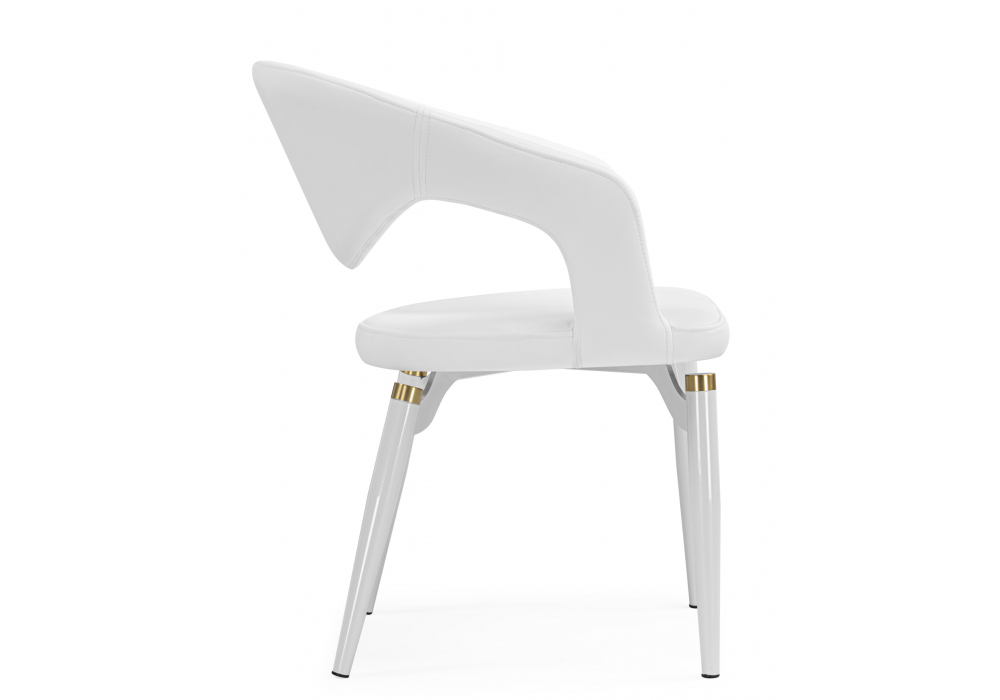 фото стул на металлокаркасе woodville palma white / white and gold 15929 | 220svet.ru