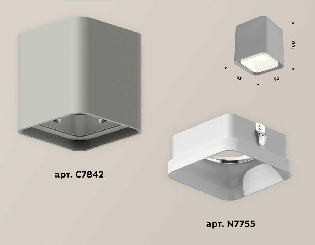 фото комплект потолочного светильника ambrella light techno spot xc (c7842, n7755) xs7842010 | 220svet.ru