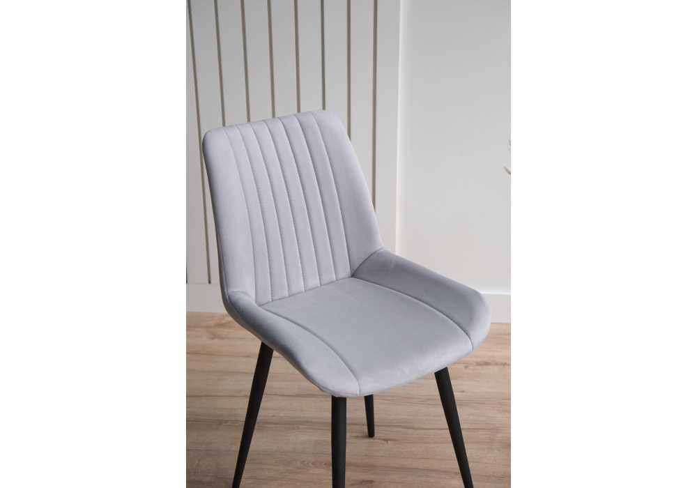 фото стул на металлокаркасе woodville седа светло-серый (zd 960) / черный 632371 | 220svet.ru