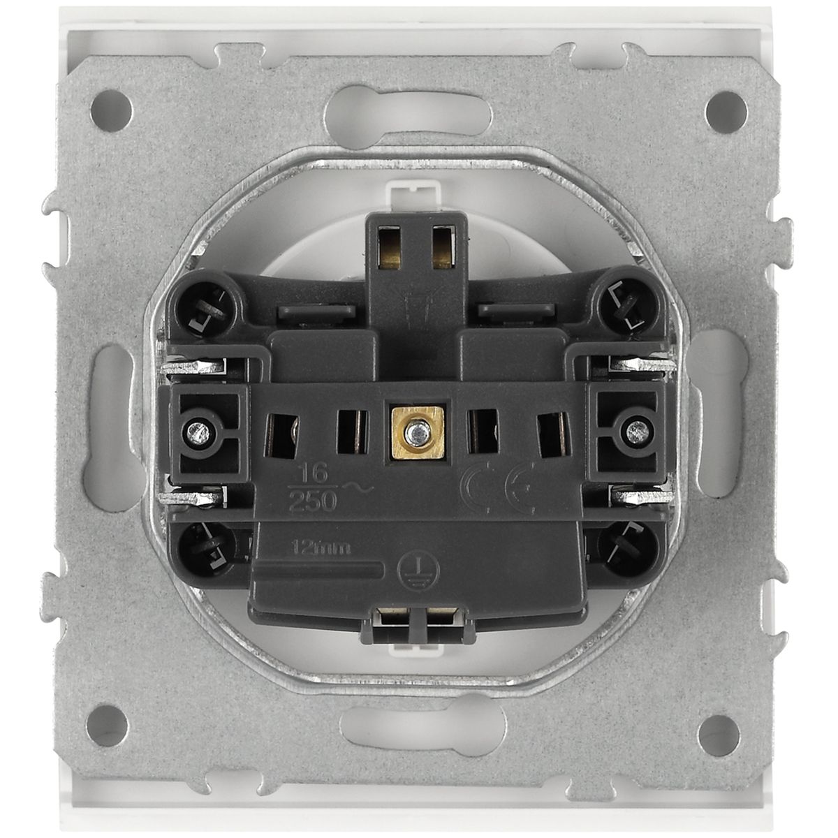 фото розетка эра arktik 16-2103-08 с заземлением 2p+e schuko со шторками с крышкой 16а-250в белый матовый б0070441 | 220svet.ru