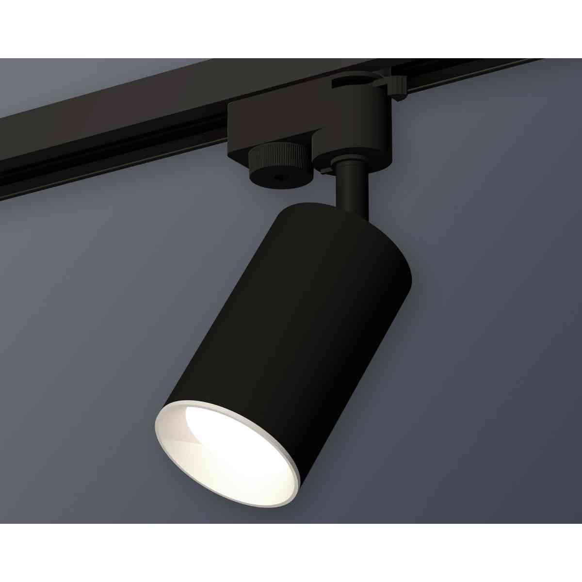 фото комплект трекового светильника ambrella light track system xt6323001 sbk/swh черный песок/белый песок (a2521, c6323, n6101) | 220svet.ru