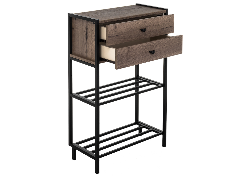 фото модульная прихожая woodville лофт дуб велингтон 542696 | 220svet.ru