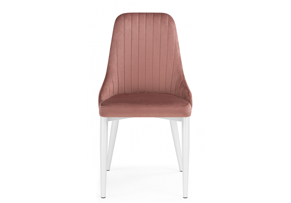 фото стул на металлокаркасе woodville kora dark pink / white 15948 | 220svet.ru