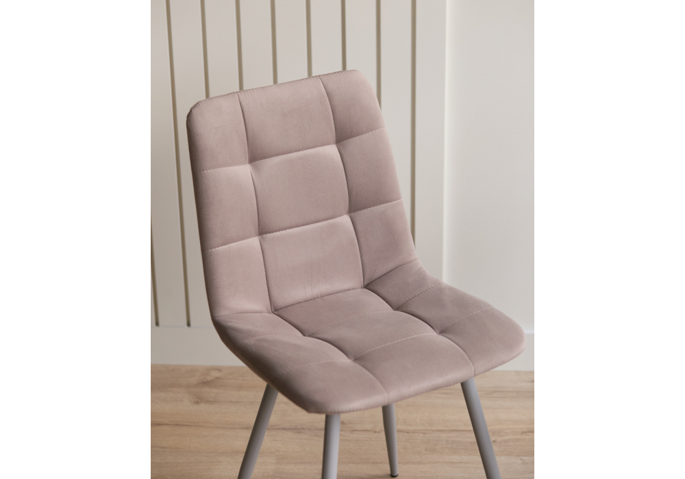 фото стул на металлокаркасе woodville чилли латте / серый 631637 | 220svet.ru