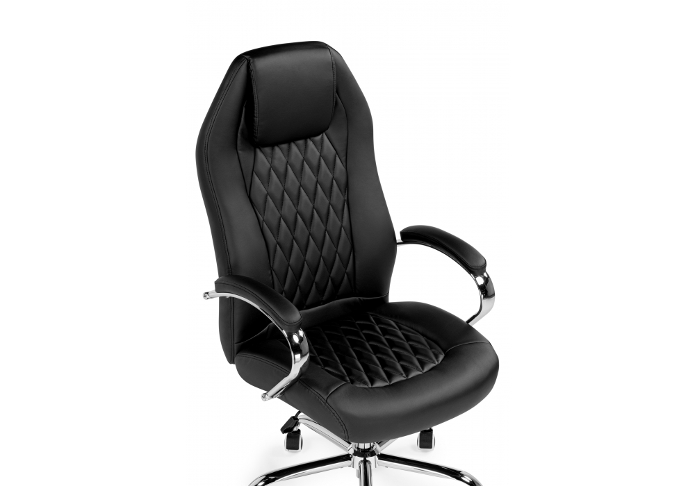 фото офисное кресло woodville damian 1 черный / хром 15963 | 220svet.ru