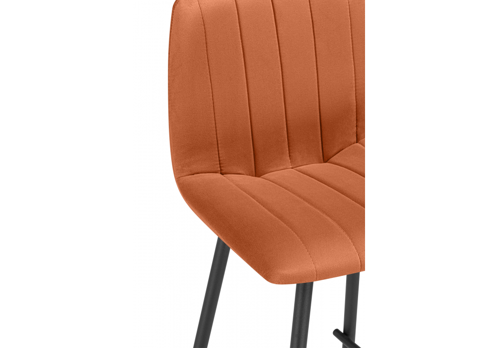 фото барный стул woodville дани мини терракотовый / черный 632323 | 220svet.ru