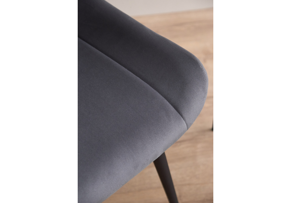 фото стул на металлокаркасе woodville седа темно-серый (zd 995) / черный 632383 | 220svet.ru