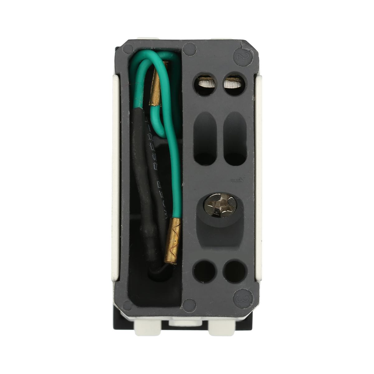 фото переключатель lk studio с двух мест, с индикатором 45х22,5мм (схема 6l) 16 a, 250 b (серебристый металлик) lk45 850403-1 | 220svet.ru