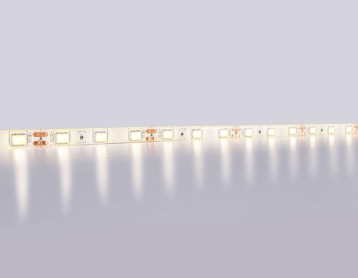 фото светодиодная влагозащищенная лента теплый белый ambrella light 14,4w/m 60led/m 5050smd 3000к 5m gs2101 | 220svet.ru