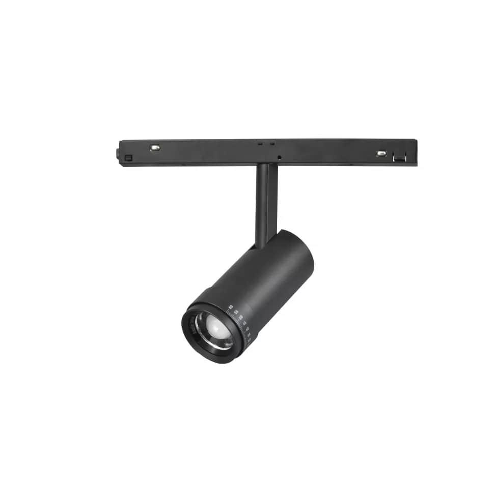 фото трековый магнитный светодиодный светильник iledex technical vision zoom 4822-020-d47-10w-10/60dg-4000k-bk | 220svet.ru