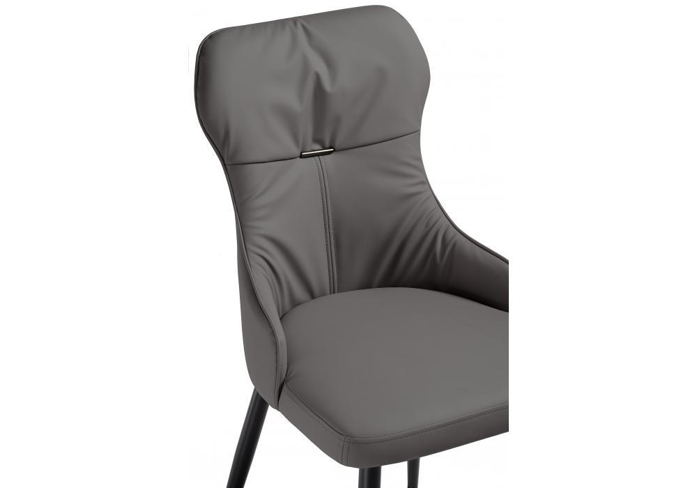 фото стул на металлокаркасе woodville neli gray / black 15215 | 220svet.ru