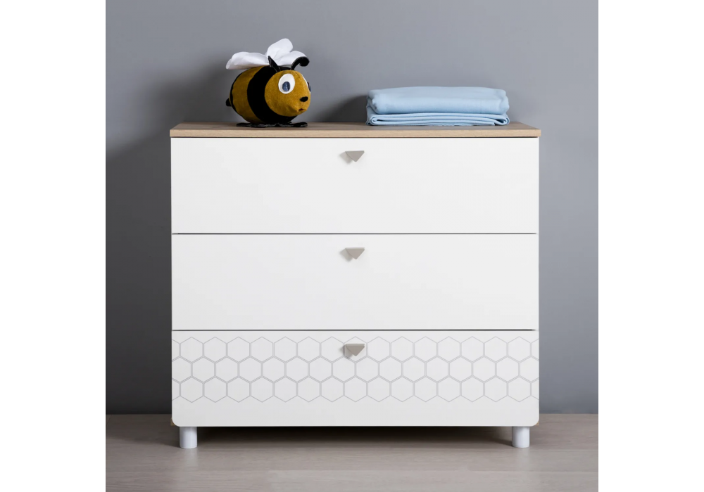 фото комод woodville эльга дуб белый exclusive 518261 | 220svet.ru