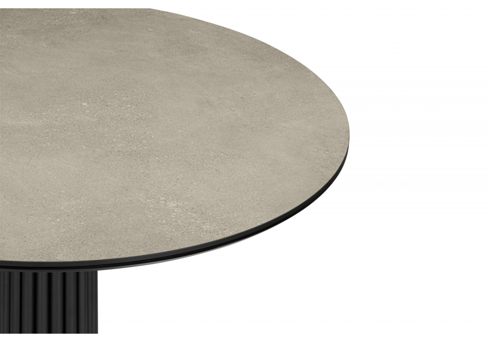 фото керамический стол woodville кэмерон 110 avenue grey sahara / черный 625709 | 220svet.ru