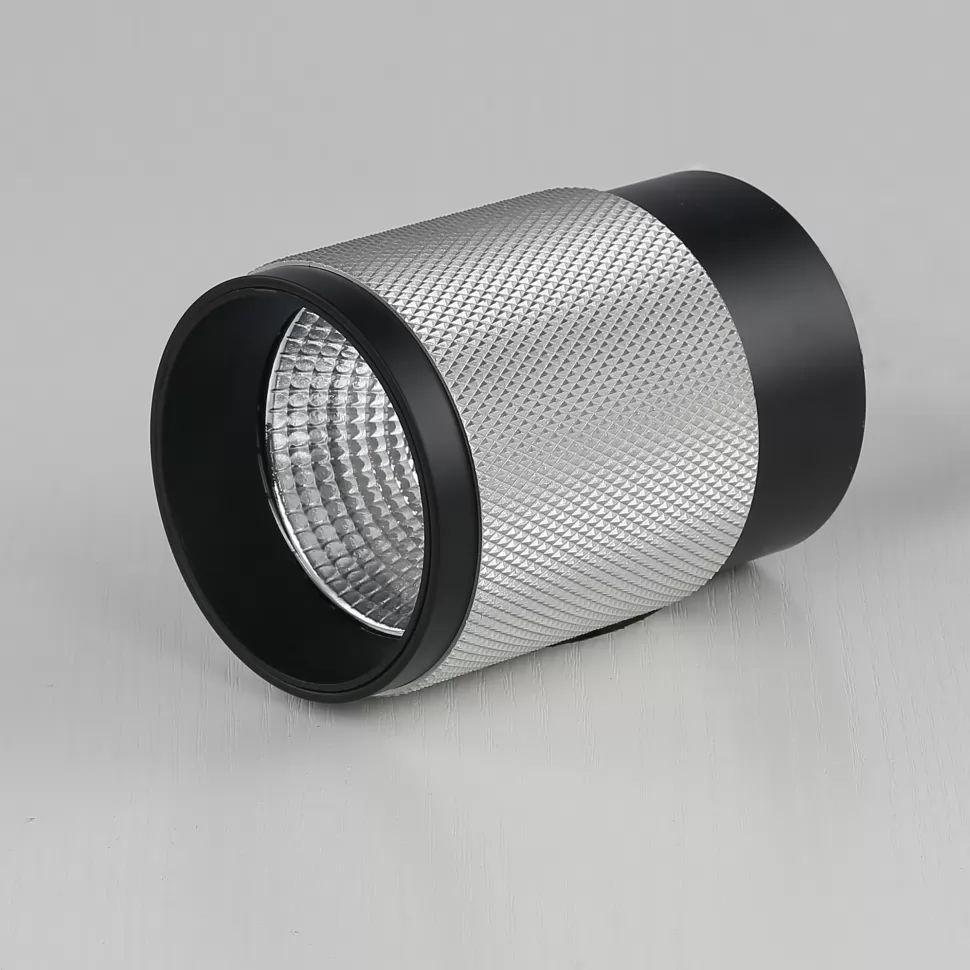 фото потолочный светодиодный светильник iledex 1955-10w-3000k-36 bk+sl | 220svet.ru