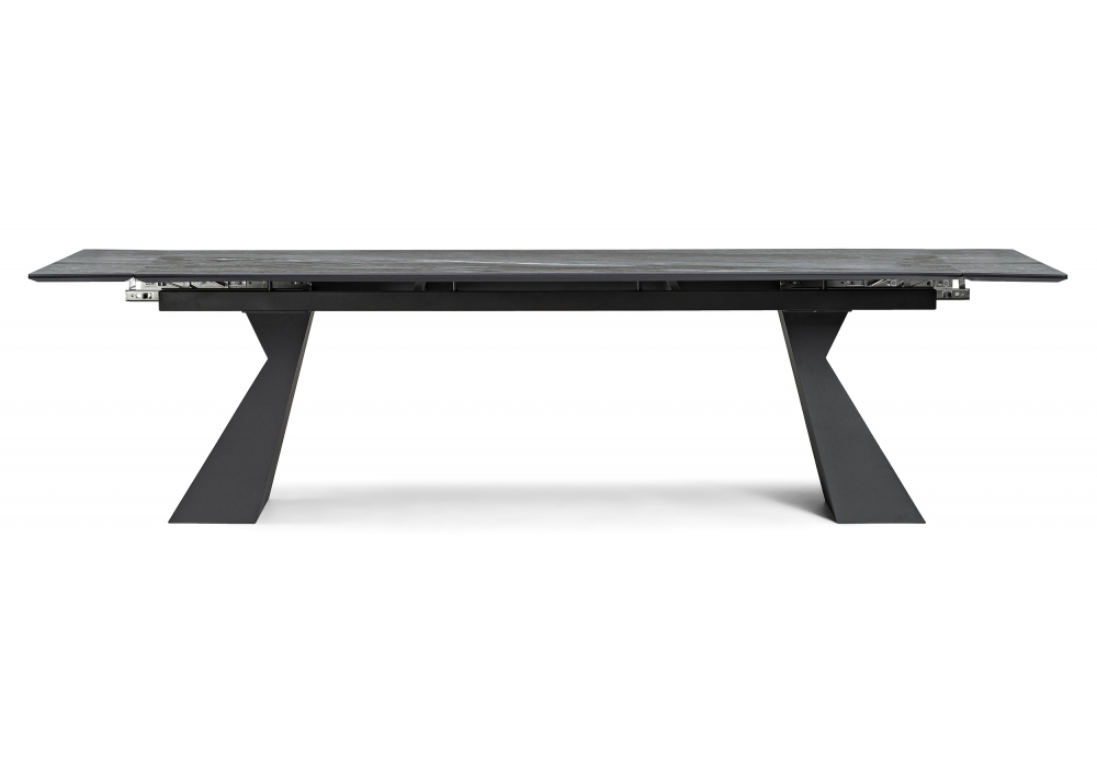 фото керамический стол раскладной woodville денхольм mosco nero matt / черный 588036 | 220svet.ru