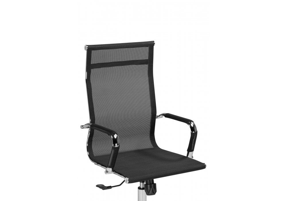 фото компьютерное кресло woodville reus сетка черный / хром 15943 | 220svet.ru