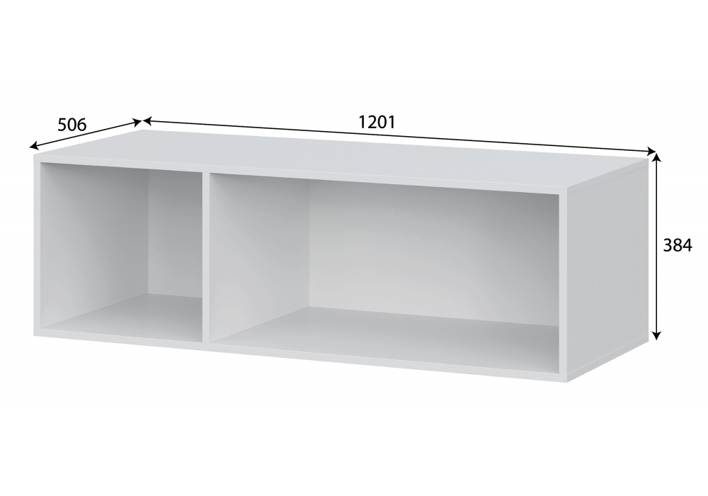 фото шкаф комплектация 2 woodville даиго с антресолью белый текстурный 676149 | 220svet.ru