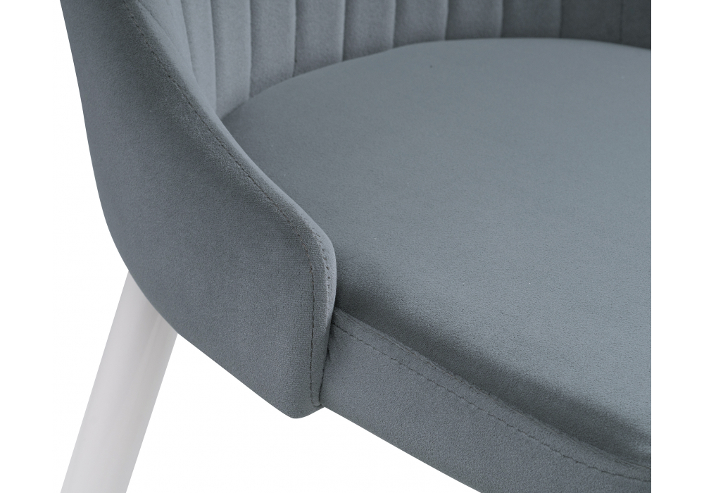 фото стул на металлокаркасе woodville kora white / gray 15221 | 220svet.ru