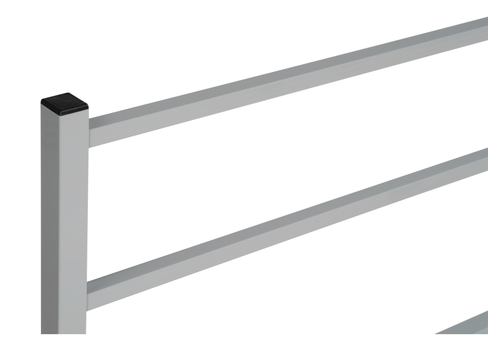 фото кровать двуспальная  woodville фади 160х200 серая 462539 | 220svet.ru