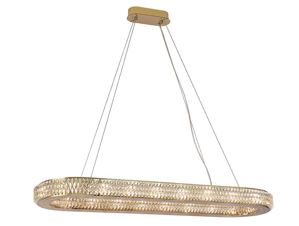 фото подвесная люстра newport 8560/100 c oval gold polished м0070796 | 220svet.ru