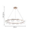 Миниатюра фото подвесная светодиодная люстра favourite ori 4248-12p | 220svet.ru