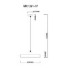 Миниатюра фото подвесной светильник myfar ria mr1391-1p | 220svet.ru