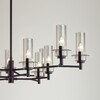 Миниатюра фото потолочная люстра на штанге lumion madonna 6555/12c черный | 220svet.ru