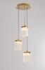 Миниатюра фото подвесной светильник 3000k dimmable delight collection md25020403-3a2 satin gold | 220svet.ru