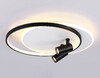 Миниатюра фото настенно-потолочный светодиодный светильник с пультом ду ambrella light comfort fl51392 | 220svet.ru