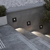 Миниатюра фото уличный светодиодный светильник odeon light nature 6650/1wl черный | 220svet.ru