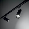Миниатюра фото трековый светодиодный светильник ideal lux quick 21w cri80 30 4000k bk on-off | 220svet.ru