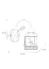 Миниатюра фото бра arte lamp cincia a5090ap-1wg | 220svet.ru