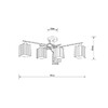 Миниатюра фото потолочная люстра на штанге arte lamp largo a4497pl-6ab | 220svet.ru