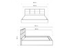 Миниатюра фото кровать woodville манака 160х200 ткань серая 607876 | 220svet.ru
