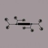 Миниатюра фото потолочная люстра на штанге lumion madonna 6555/8c черный | 220svet.ru