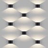 Миниатюра фото уличный настенный светодиодный светильник elektrostandard 1518 techno led blade черный a038828 | 220svet.ru