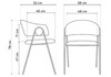 Миниатюра фото стул на металлокаркасе woodville криспиан латте (zd 290) / черный 619203 | 220svet.ru