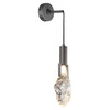 Миниатюра фото настенный светодиодный светильник odeon light lia 6695/5wl черный брашированный | 220svet.ru