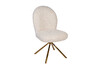Миниатюра фото стул обеденный поворотный букле белый garda decor 30c-12390 | 220svet.ru