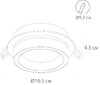 Миниатюра фото встраиваемый светильник arte lamp atik a4513pl-1wh | 220svet.ru