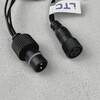 Миниатюра фото гирлянда бахрома 3,1 x 0,5 м красная 220в, 150 led, провод черный пвх, ip54 ltc pil150-11-2r | 220svet.ru