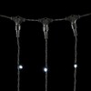 Миниатюра фото гирлянда занавес 1 x 9 м белый 220в, 900 led, провод черный каучук, ip65 ltc ll901-1-2w | 220svet.ru
