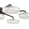 Миниатюра фото потолочная светодиодная люстра с пультом ду lumion didana 8236/7cl черный | 220svet.ru